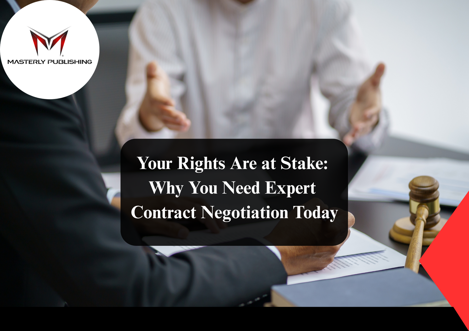 Professionals reviewing and negotiating contract documents.