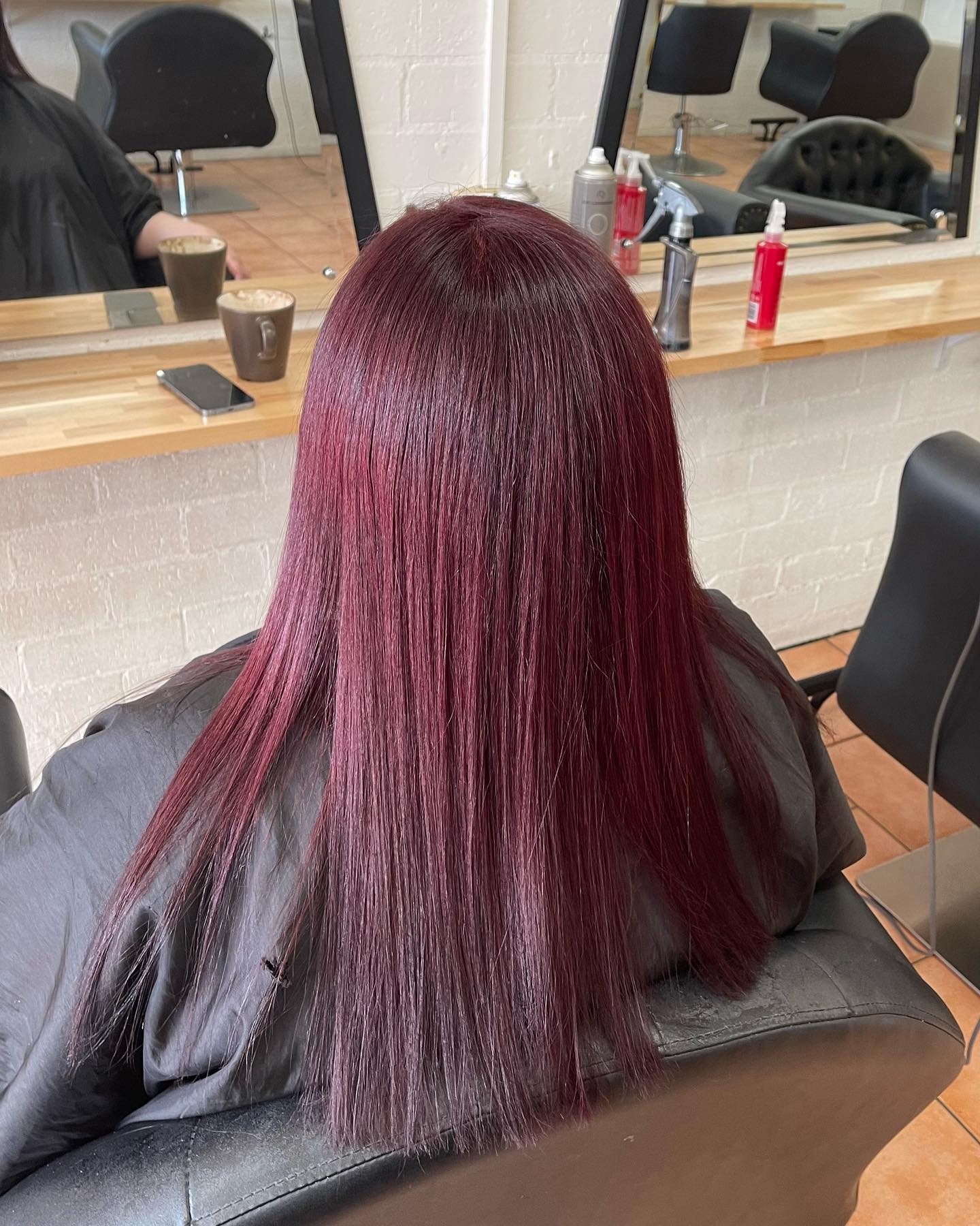 Red Coloured Hair — Local Hair Salon In Unanderra