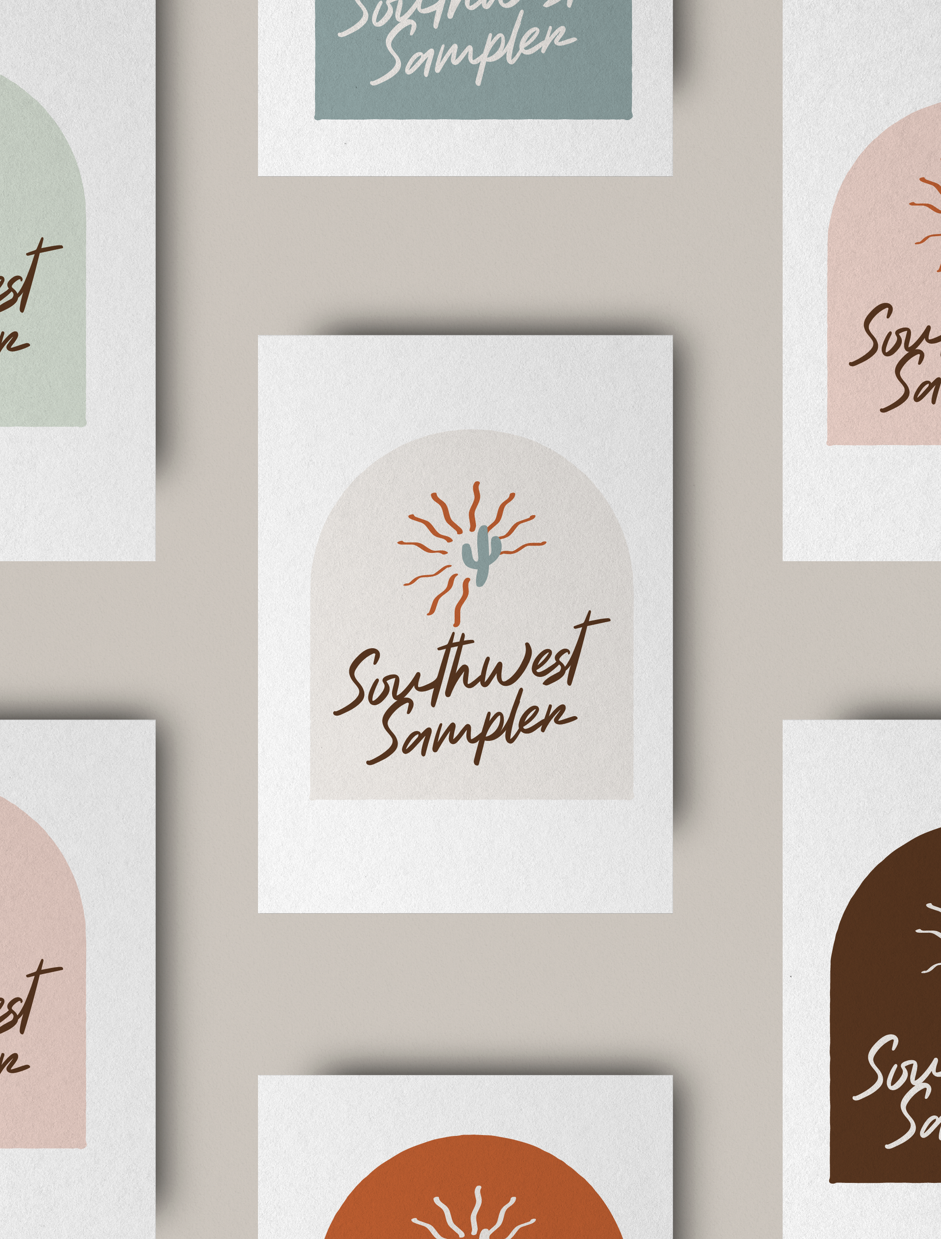Southwest Sampler logo on business card
