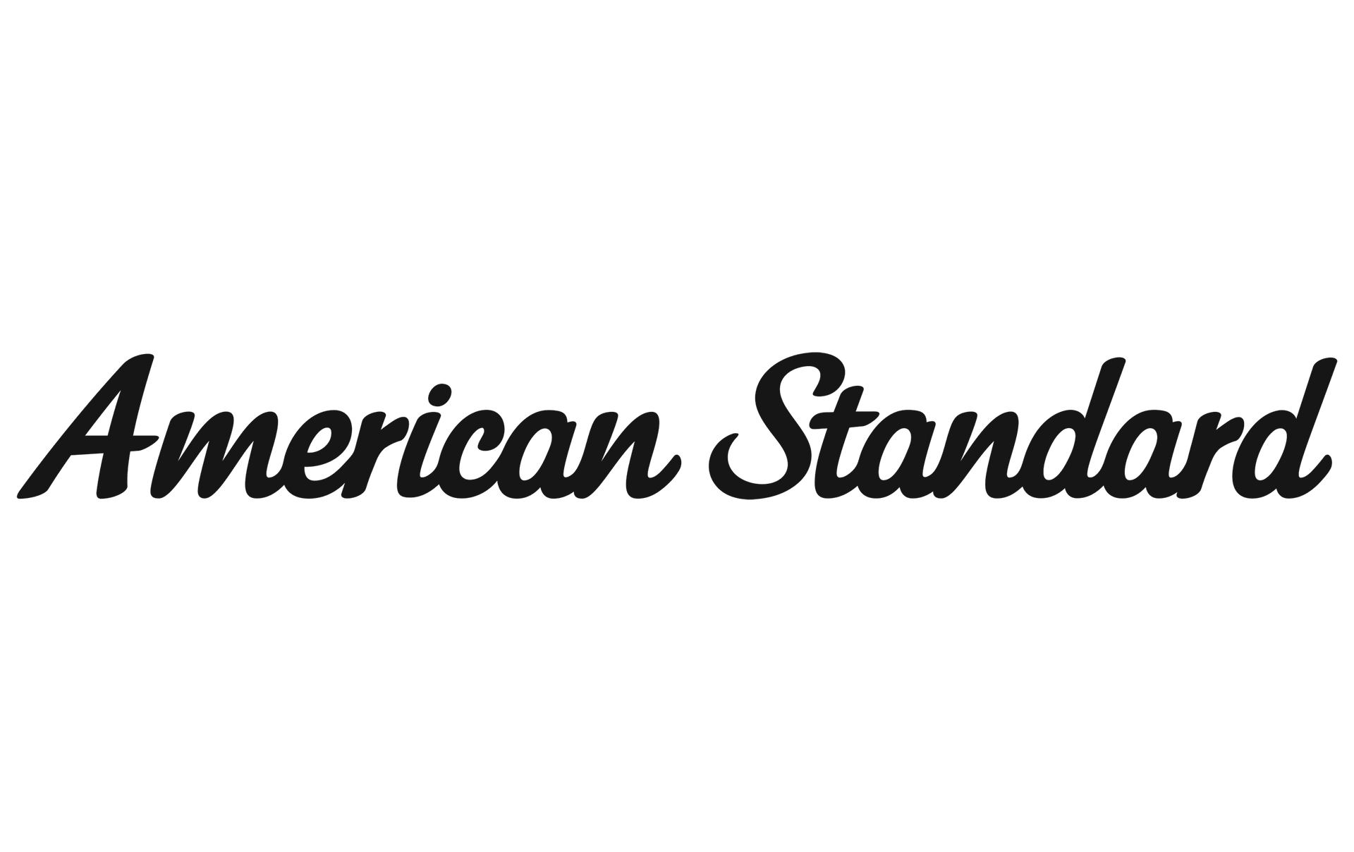 A black and white logo for american standard on a white background.
