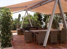 folding arm awnings