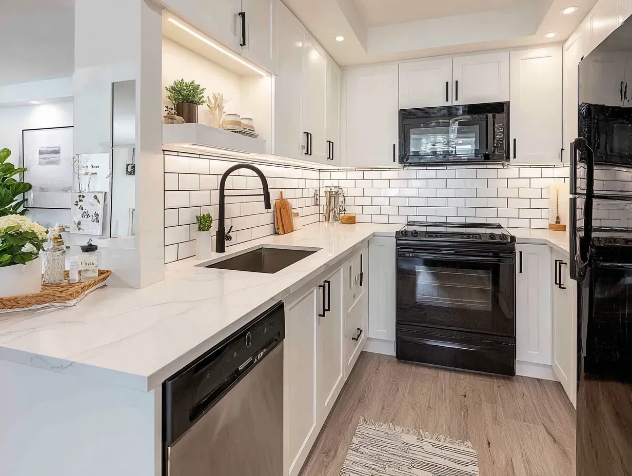 Shaughnessy kitchen renovation with luxury cabinetry, gourmet island, quartz countertops, recessed LED lighting, stainless steel appliances, and professional Vancouver kitchen remodeling contractors specializing in Shaughnessy home renovations.