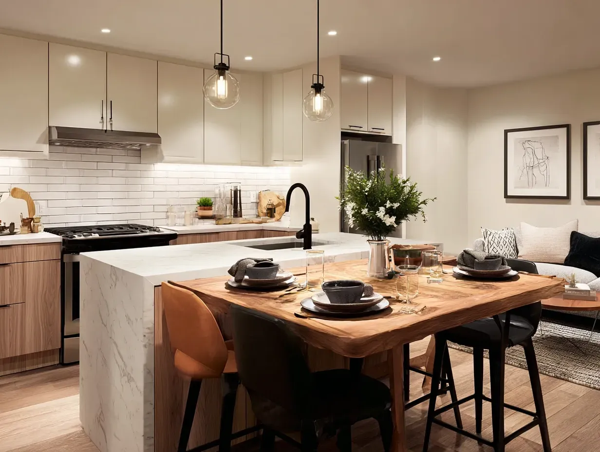 Luxury Vancouver kitchen renovation services with open-concept design, quartz countertops, custom cabinetry, modern appliances, smart kitchen upgrades, and high-end remodeling specialists trusted across Vancouver, British Columbia.