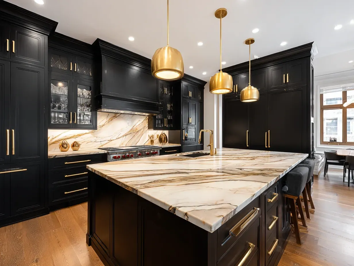 Downtown Vancouver kitchen remodel with custom cabinetry, quartz countertops, tile backsplash installation, modern lighting upgrades, and experienced kitchen renovation specialists serving high-rise condo kitchens in Downtown Vancouver.