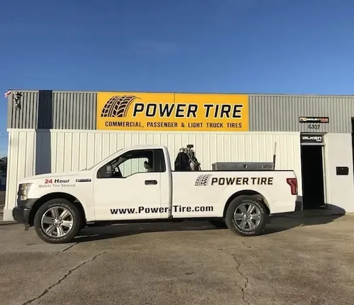 White Truck |  Power Tire