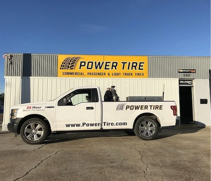 White Truck | Power Tire