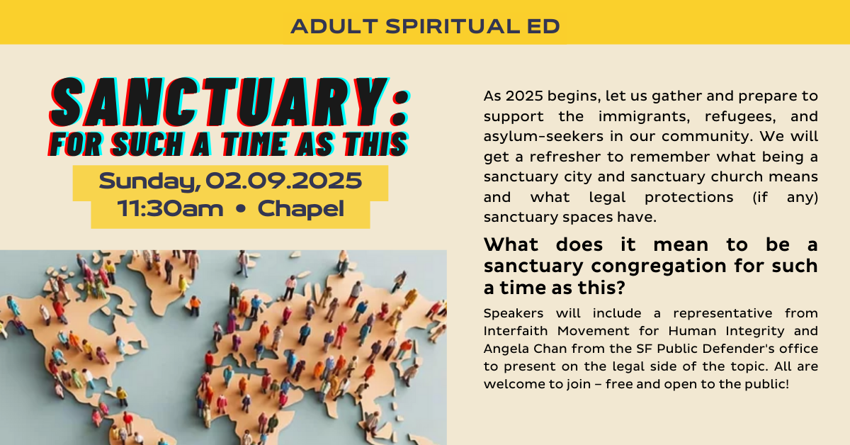 Join us for an Adult Spiritual Ed - 