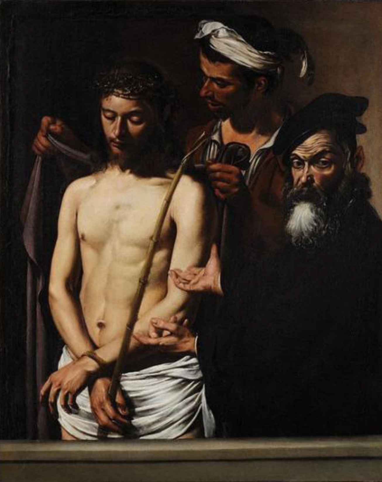 Ecco Homo by Caravaggio, c 1605. Jesus on trial 
