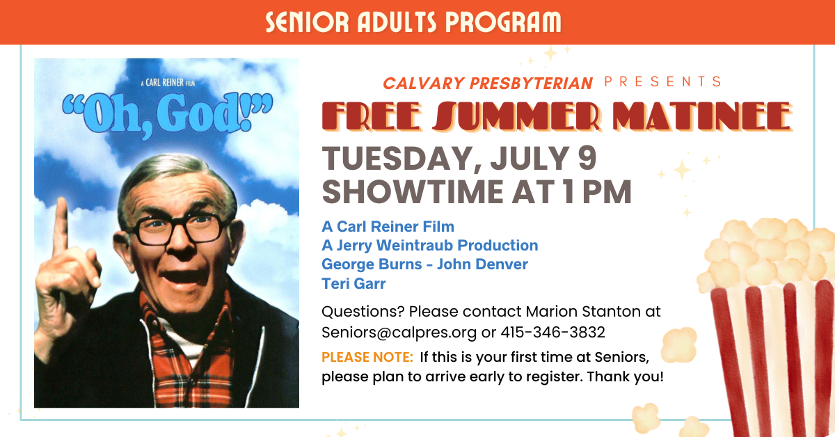 On Tuesday July 9, come enjoy our Free Summer Matinee for Senior Tuesdays. Doors open at noon, Movie starts at 1pm. The screening will be of 