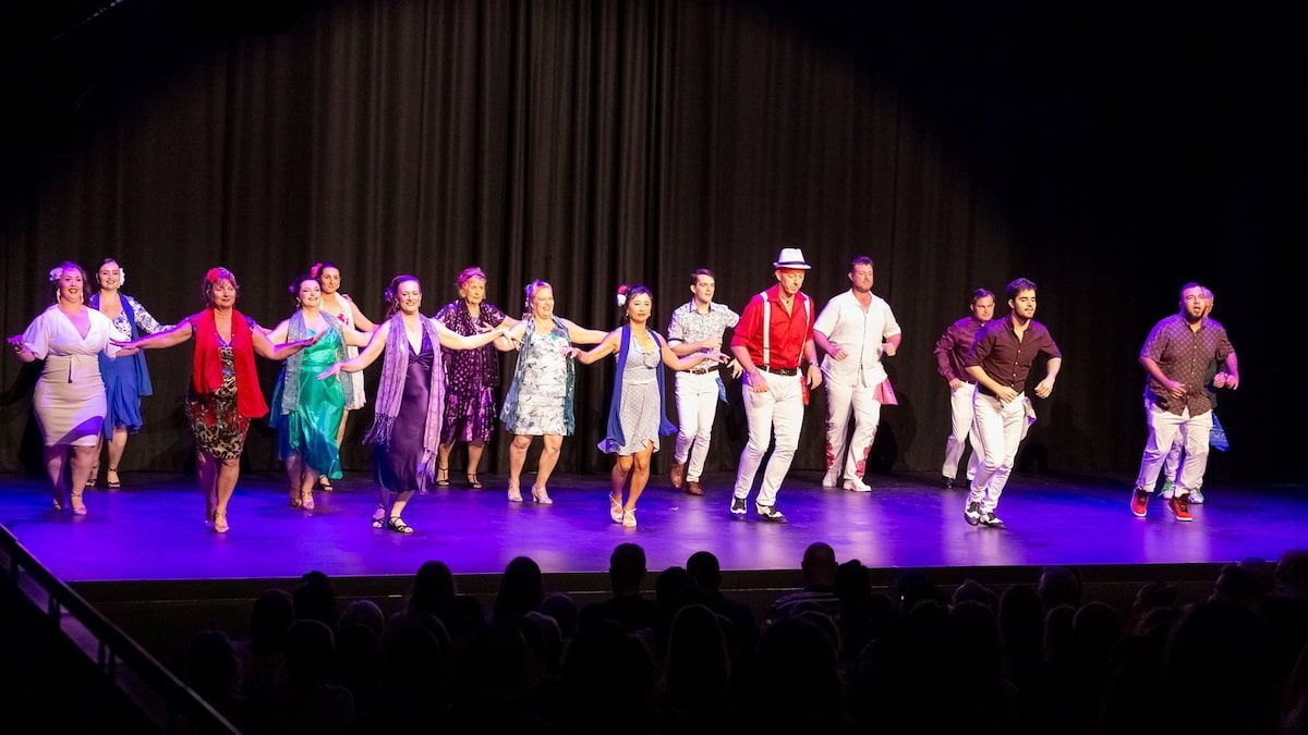 A Group Of People Are Dancing On A Stage In Front Of A Crowd — Global Dance Collective In West End, QLD