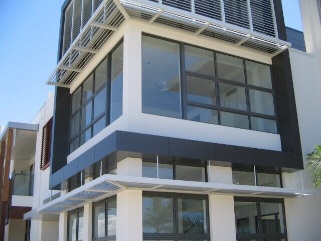 Commercial glass on the building — Installing, repairing and manufacturing glass in Cessnock, NSW