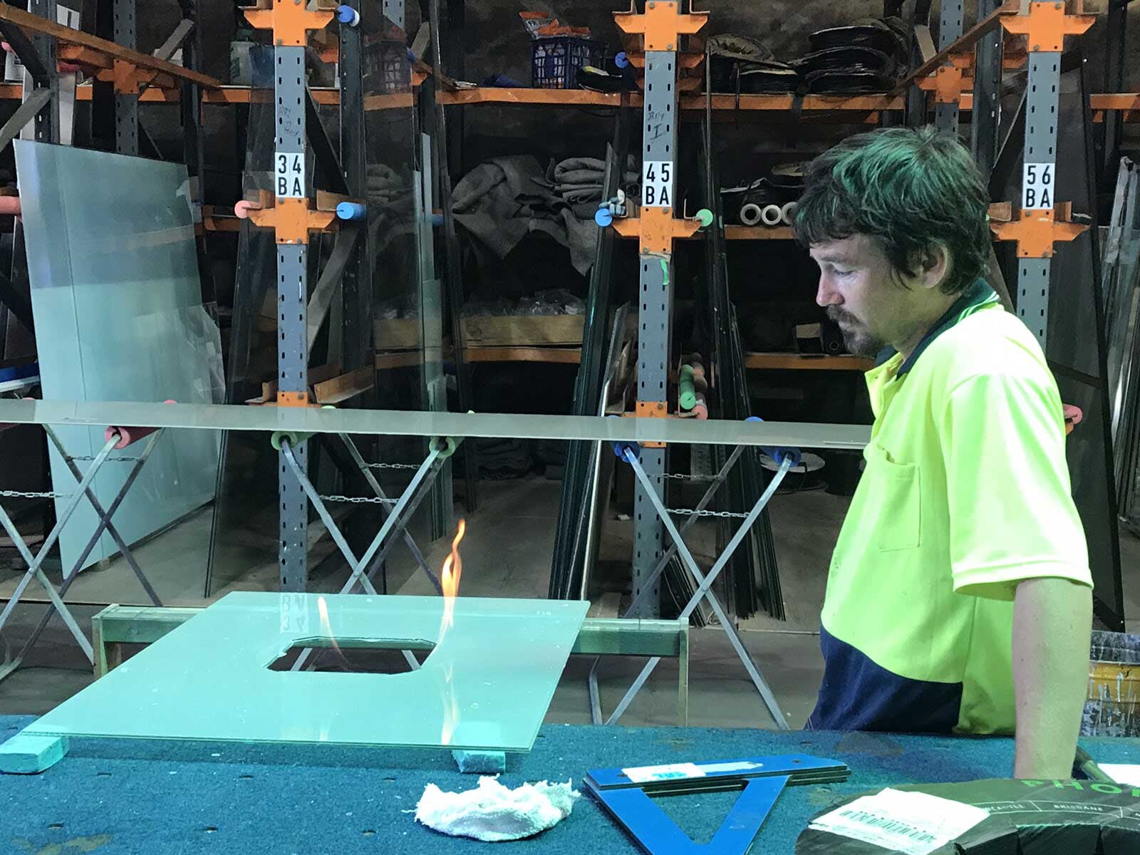 Making a glazing 2 — Installing, repairing and manufacturing glass in Cessnock, NSW
