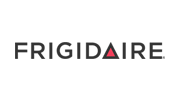 Frigidaire logo in black with a red triangle in the lettering