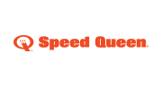 Speed Queen logo in orange on a white background