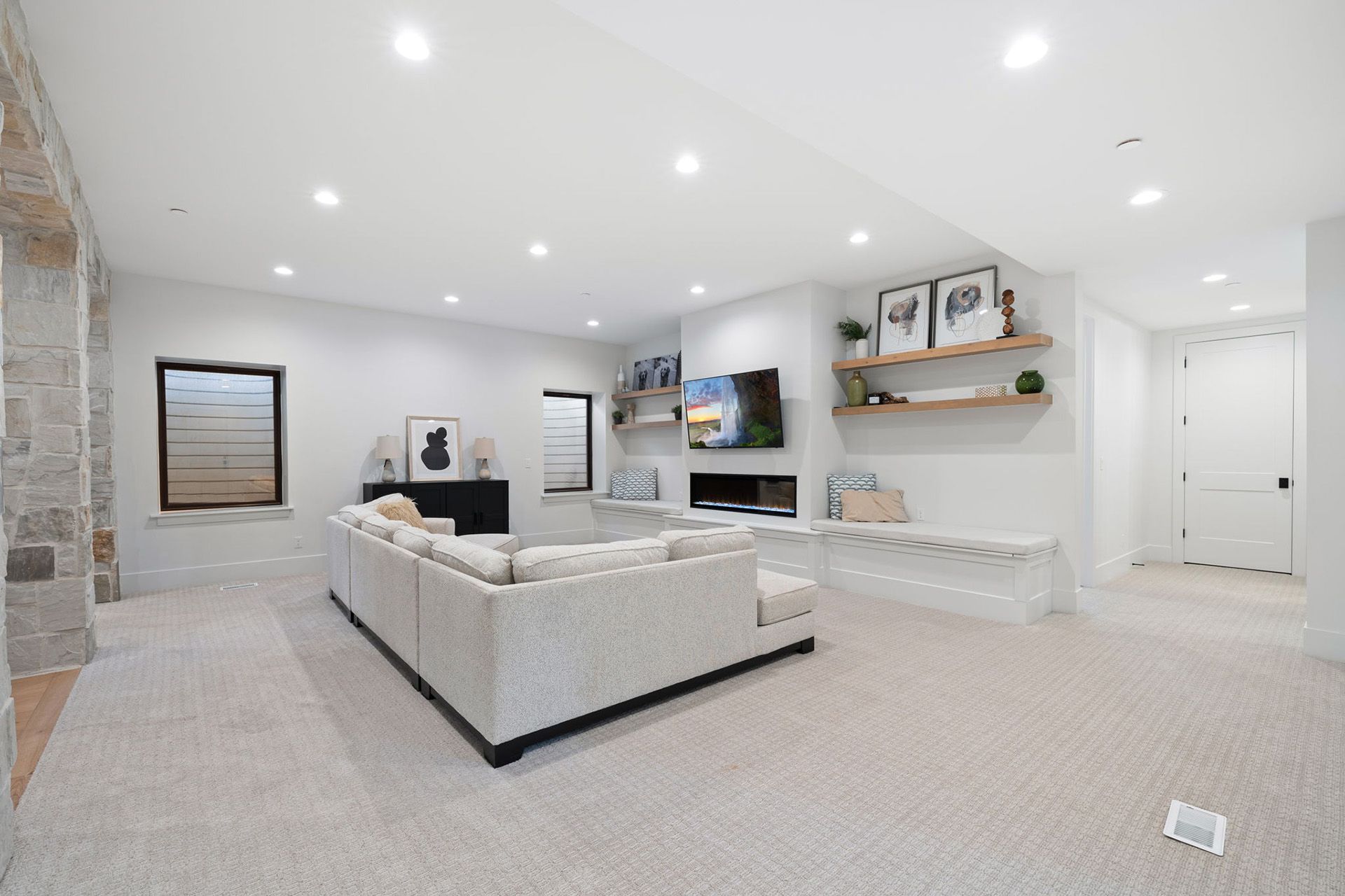 basement living room