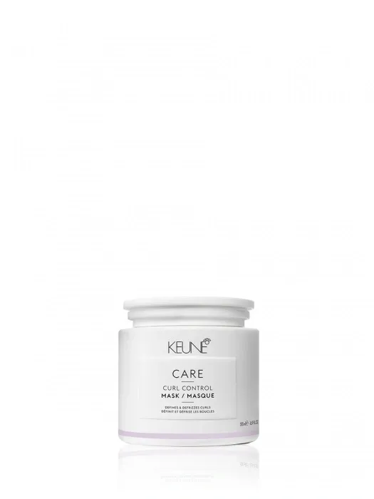 White jar of Keune Care hair product.
