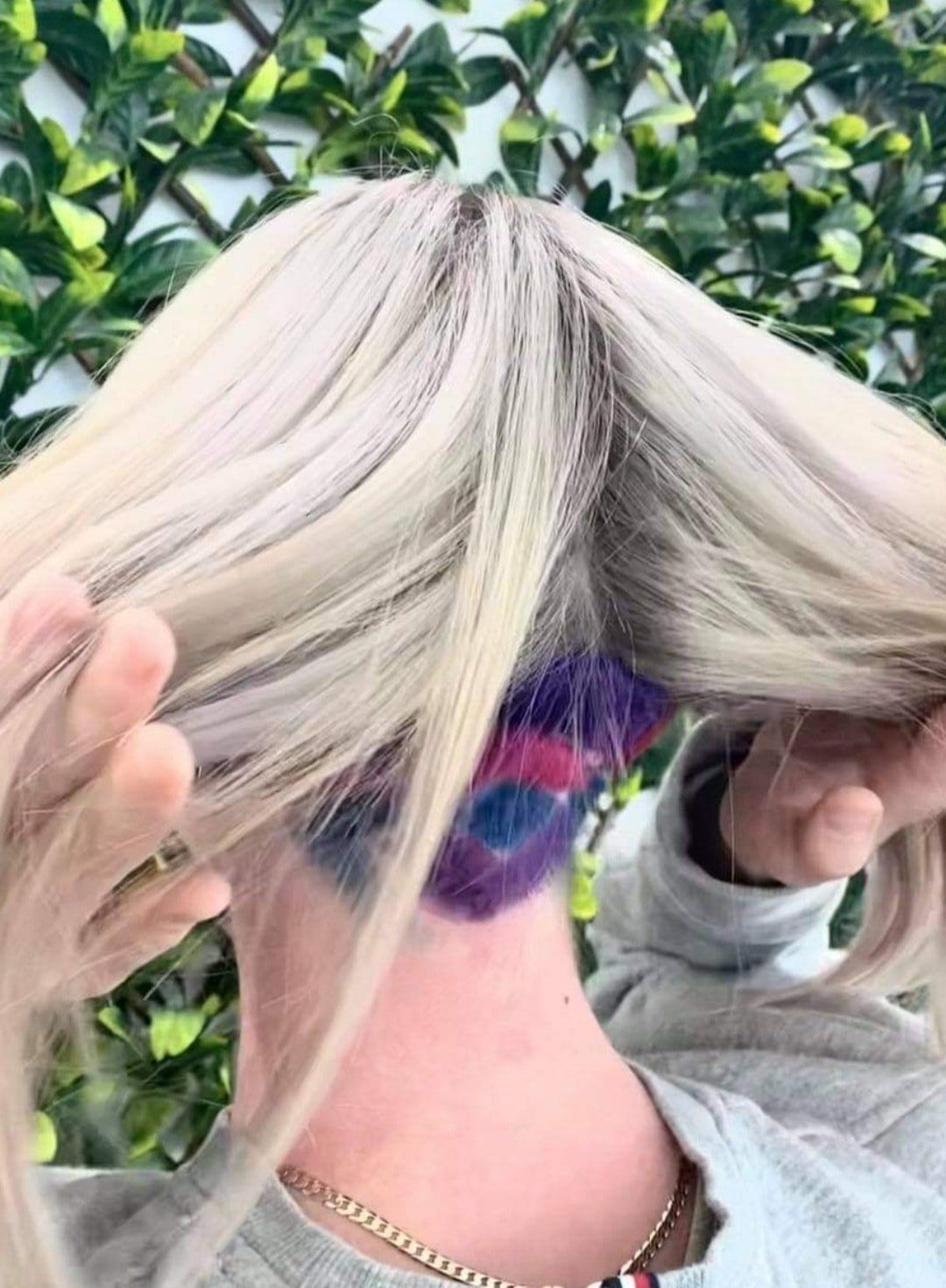 Model With A Blonde And Purple Color Hair - BridgeWater - Tas - Cvk Hair