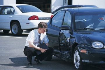 Car crash damage