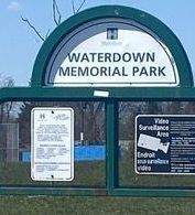 Waterdown Memorial Park Sign