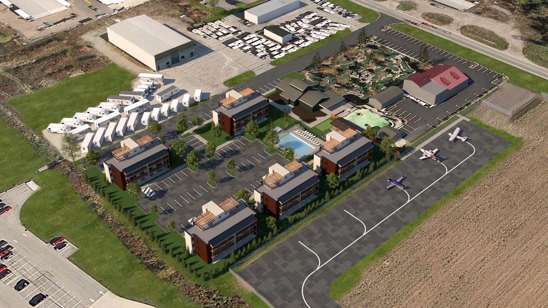 Lake Erie Condos located next to the Erie-Ottawa International Airport