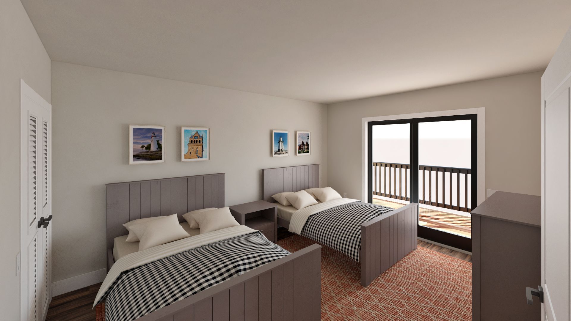 2nd Bedroom in the Lake Erie Condo Units