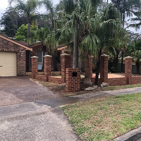 New Front Brick Fence — Bricklayers In Central Coast, NSW