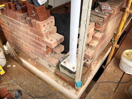 Brick Wall Under Repair — Bricklayers In Central Coast, NSW
