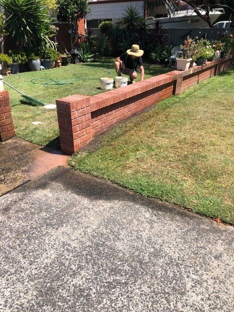 Brick Fence Repair In Front Yard — Rising Damp Repairs In Central Coast, NSW