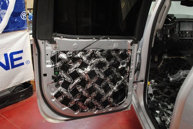 Car Door With A Piece Of Foam — Sanford, ME — Sanford Sound  