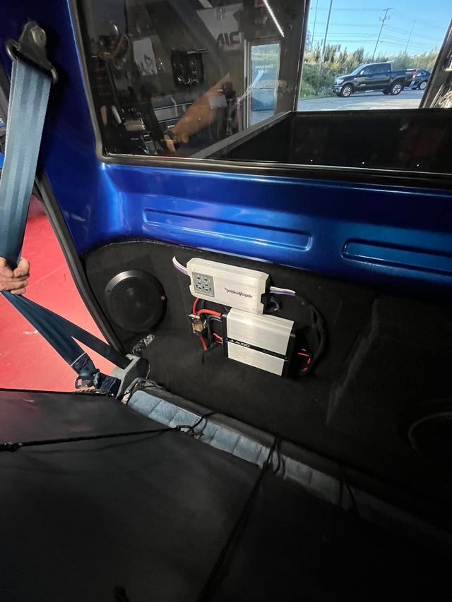 Blue Interior Car — Sanford, ME — Sanford Sound  