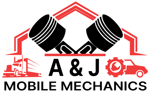 A logo for a company called A & J Mobile Mechanics