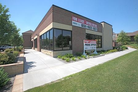 front of commercial building