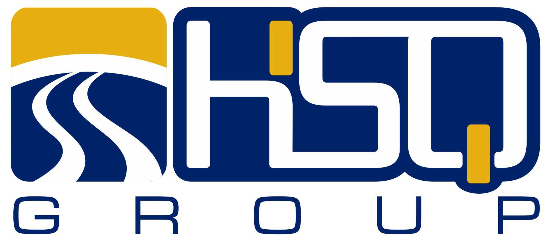 HSD Group logo in blue and gold with stylized white letters on a white background