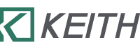 Keith logo in gray and green with a stylized K icon