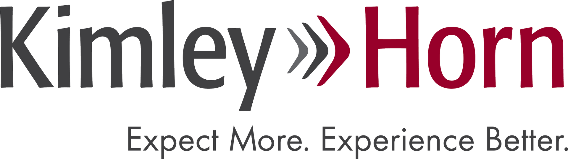Kimley-Horn logo with maroon text and gray tagline, “Expect More. Experience Better.”