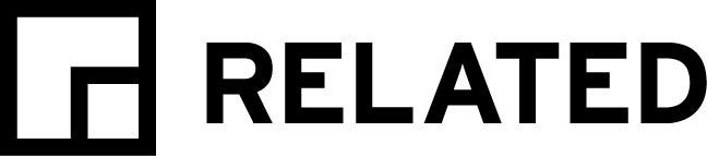 Black-and-white RELATED logo with a stylized square icon.