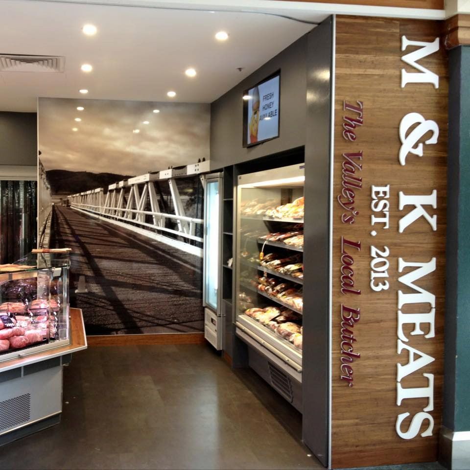A Store With A Sign That Says M & K Meats — Capital Signs in Cooma, NSW
