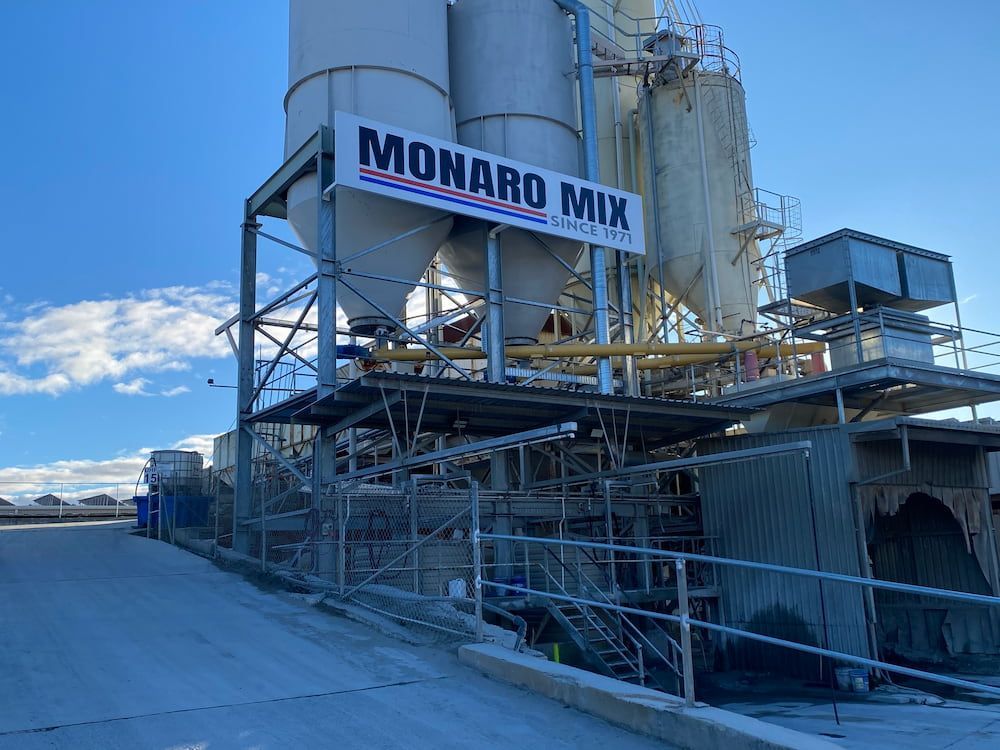 A Large Building With A Sign That Says ' Monaro Mix ' — Capital Signs in Fyshwick, ACT