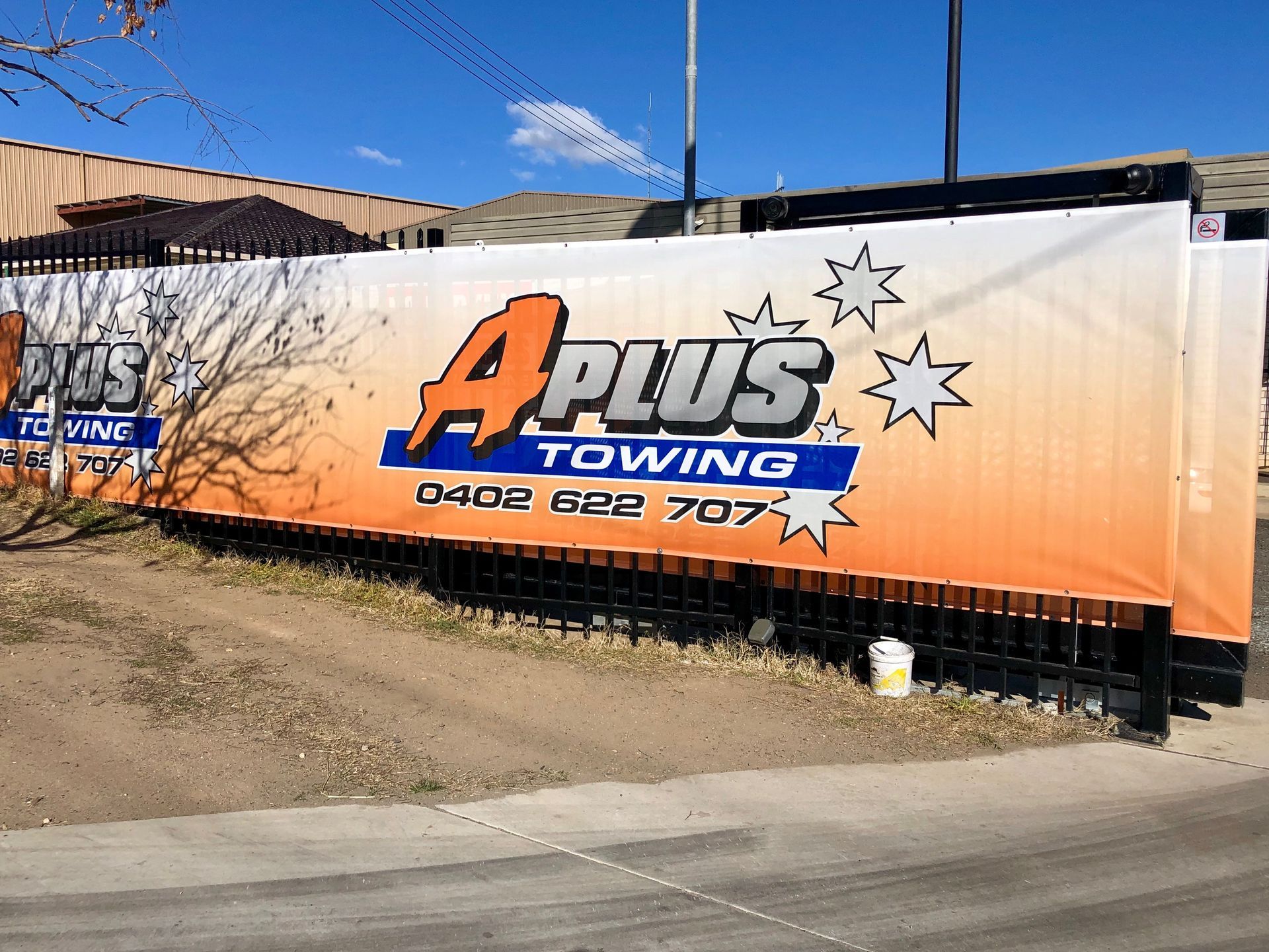 Orange Towing Sign— Capital Signs in Canberra, ACT
