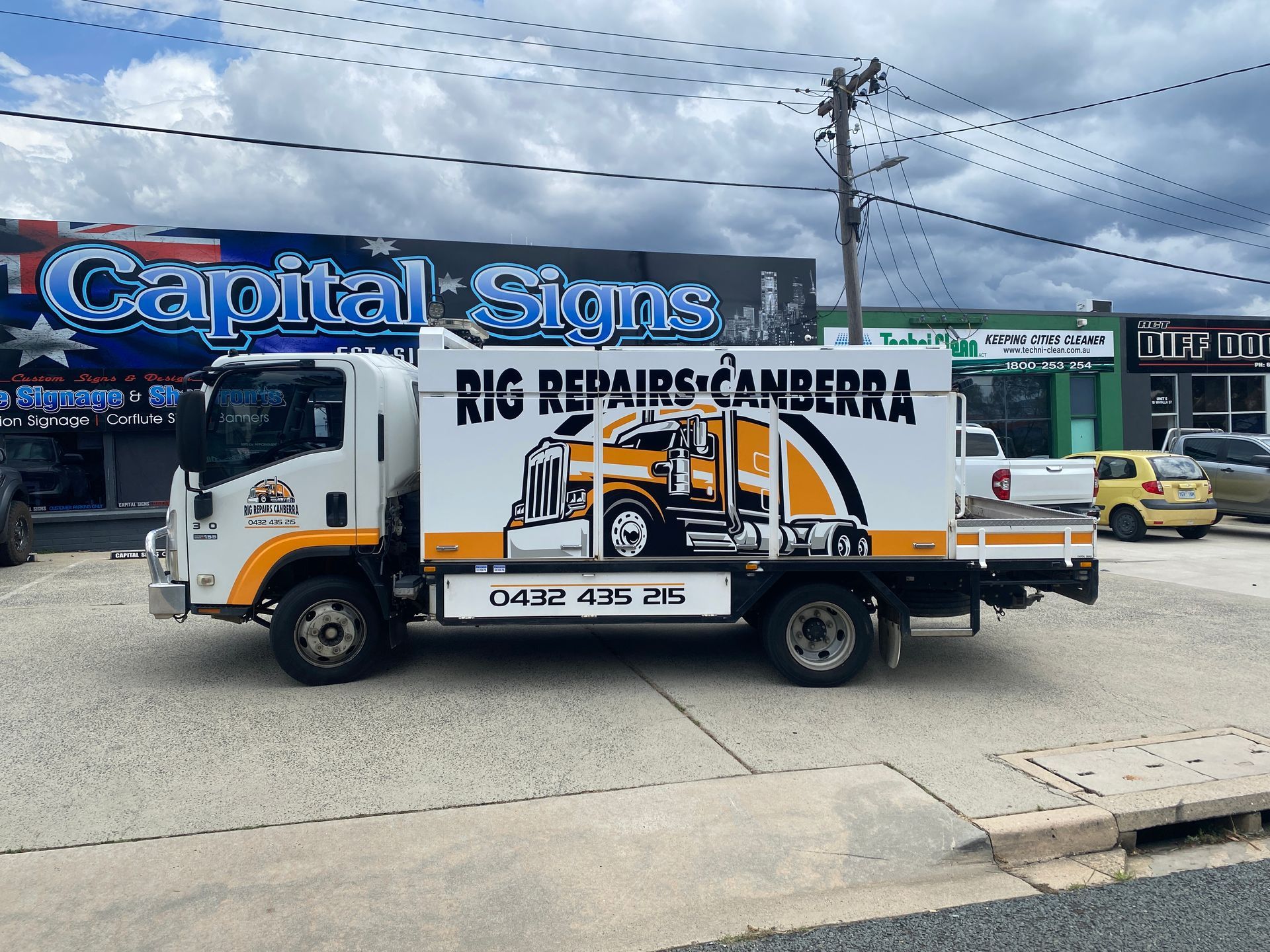A Truck Parked on a driveway — Capital Signs in Cooma, NSW