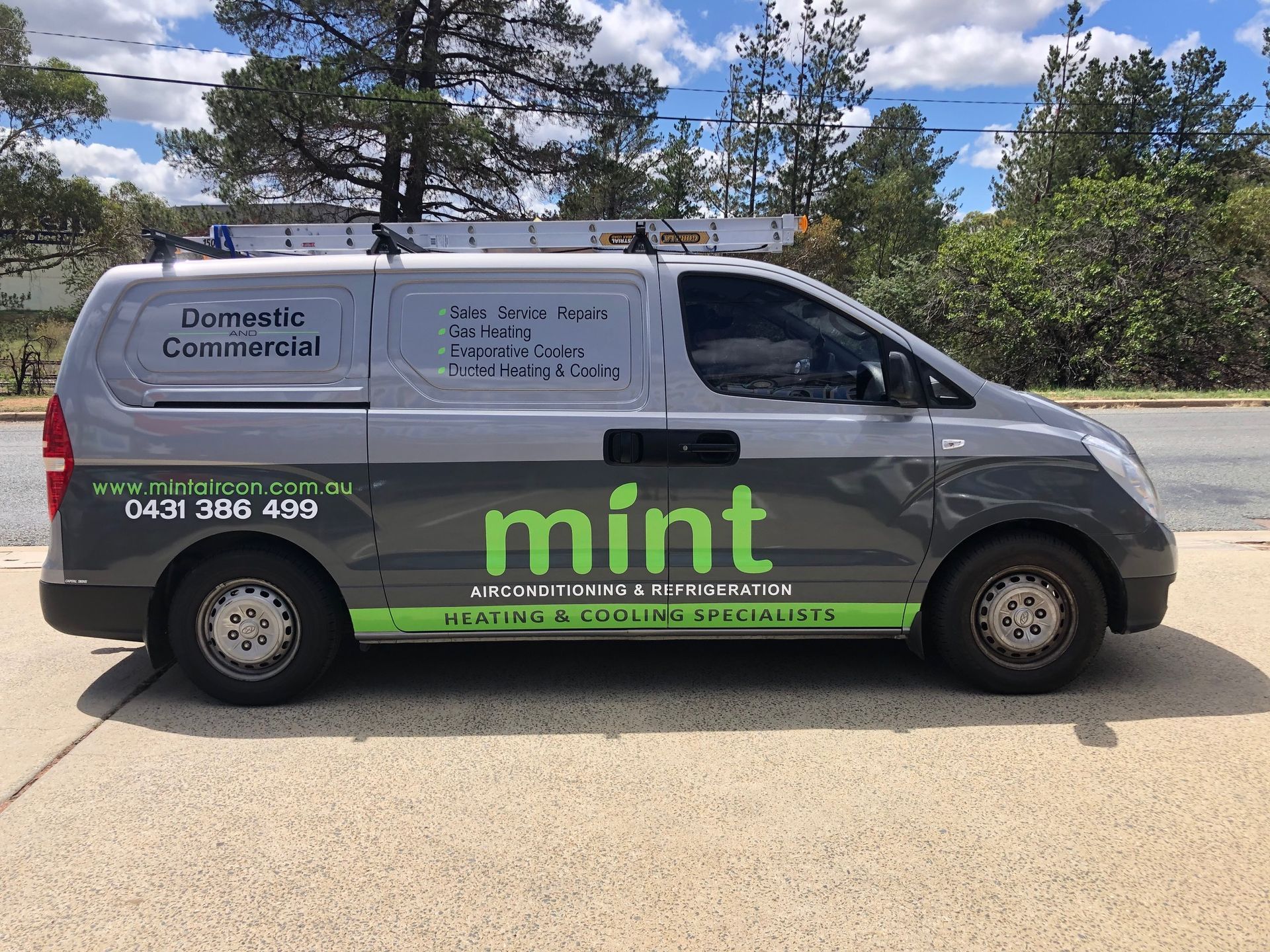 A Van With Green Advertising — Capital Signs in Fyshwick, ACT