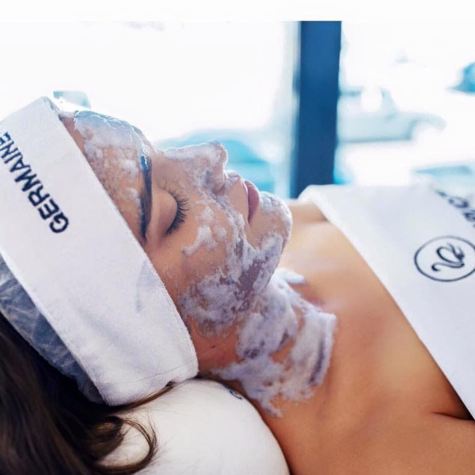 Woman getting facial therapy — Shepparton Skin & Body