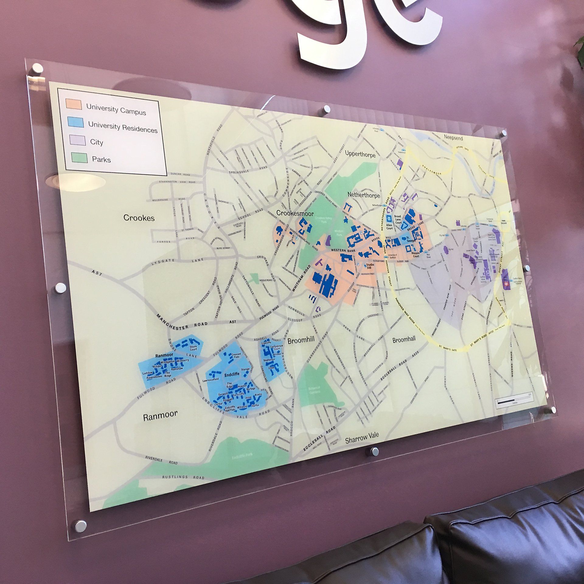 Acrylic map Displays