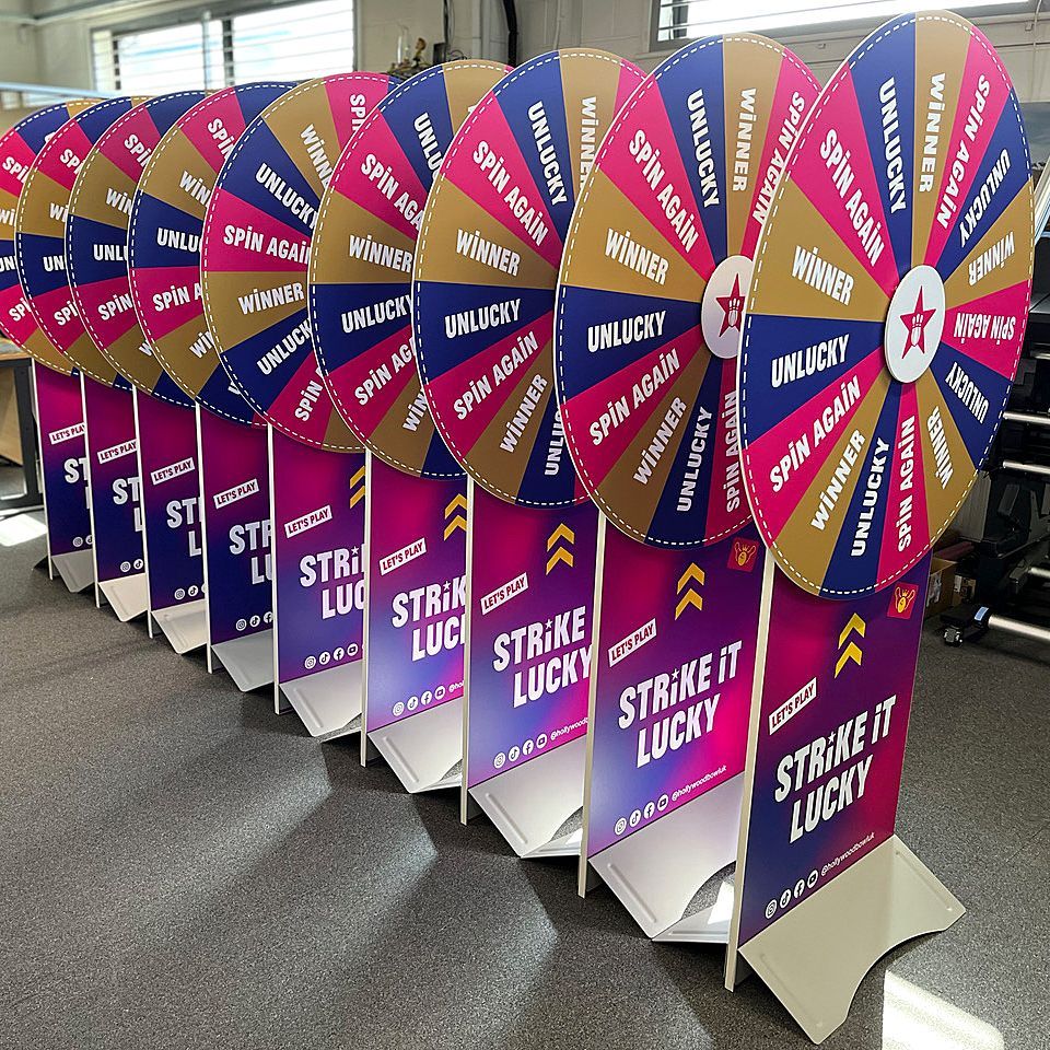 Interactive spinners in bulk with vibrant colour palette