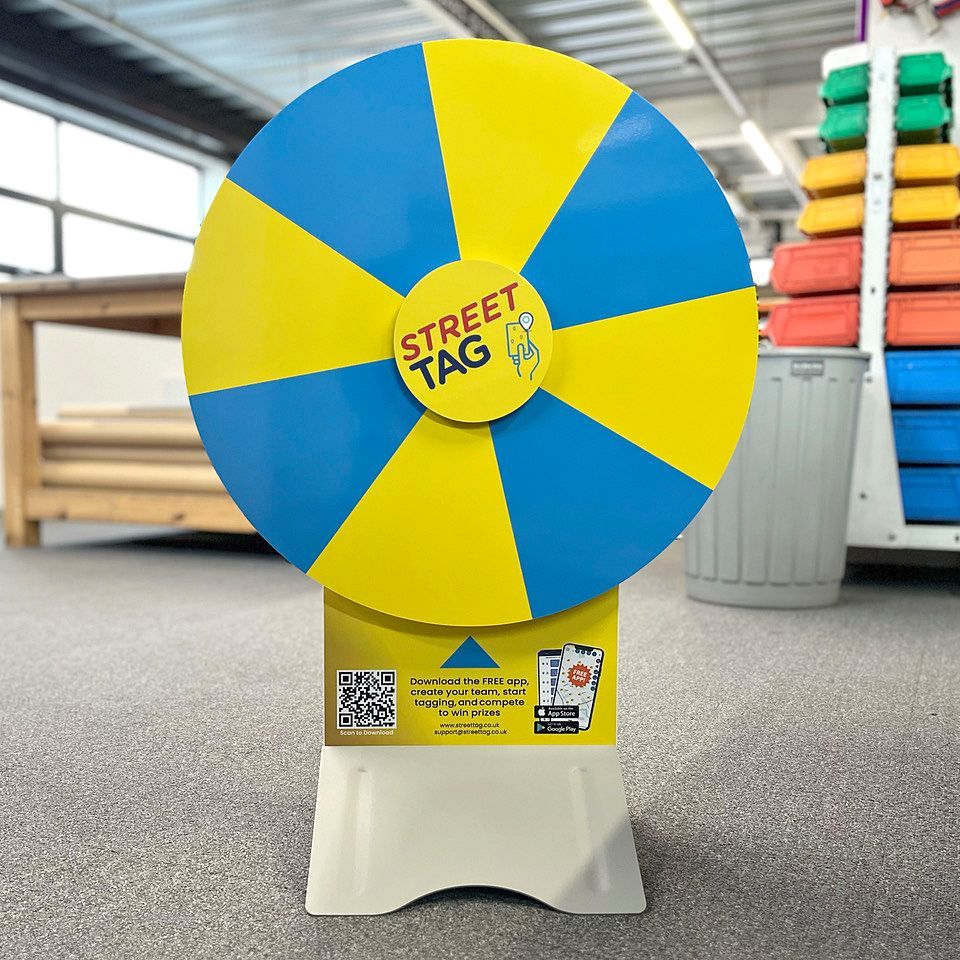Table top wheel for business and events giveaways