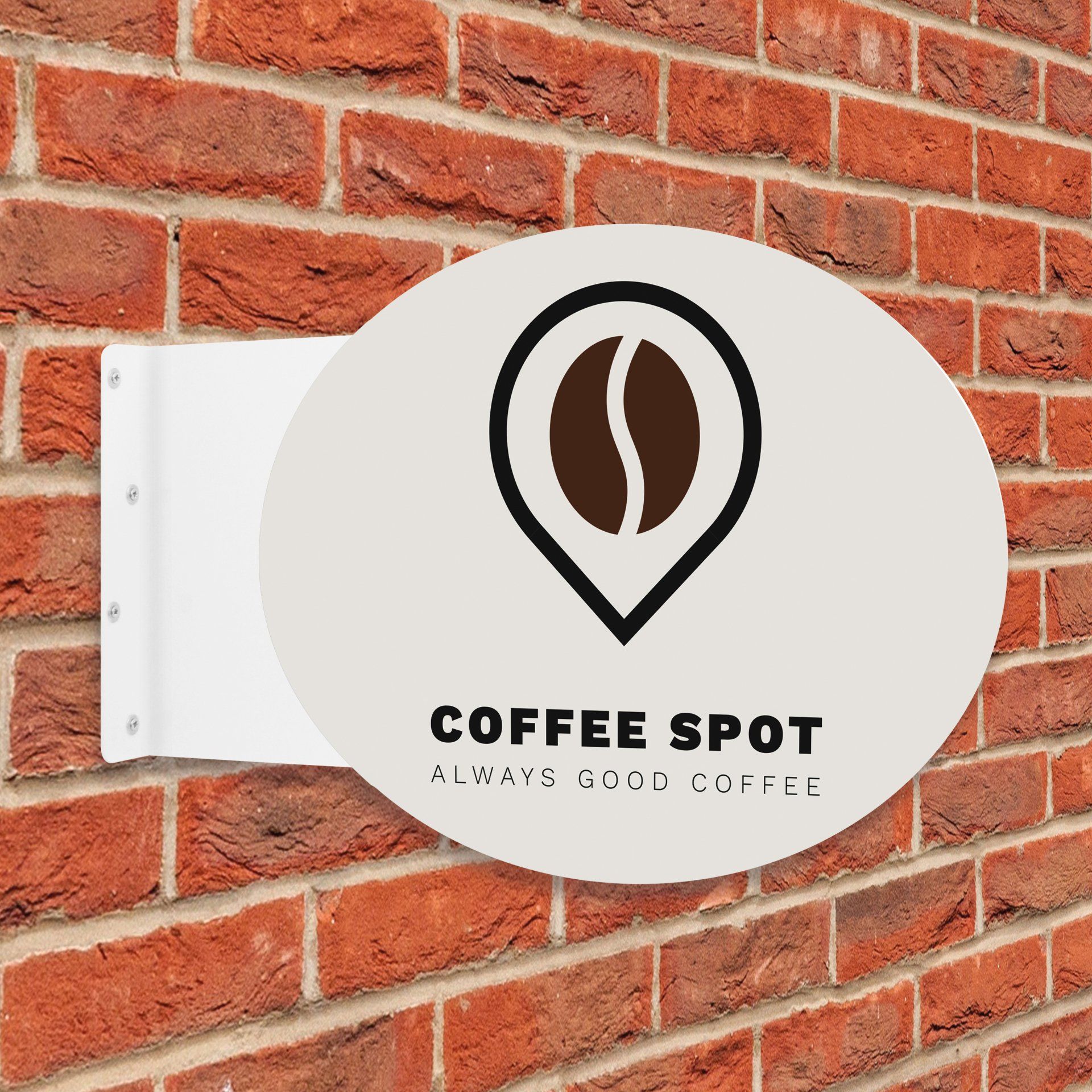 Cost effective projecting sign