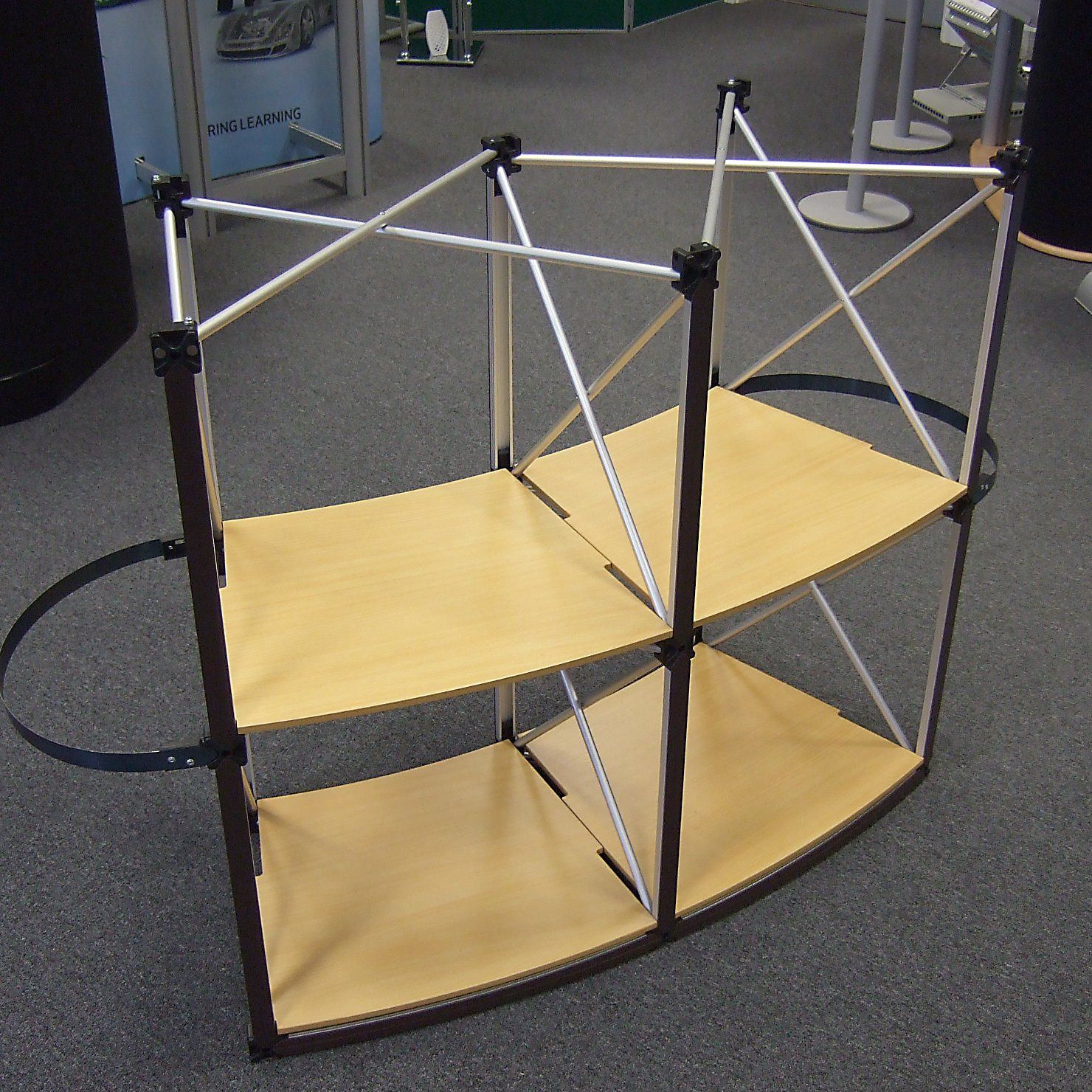 Framework and Shelving for Pop Up Counter