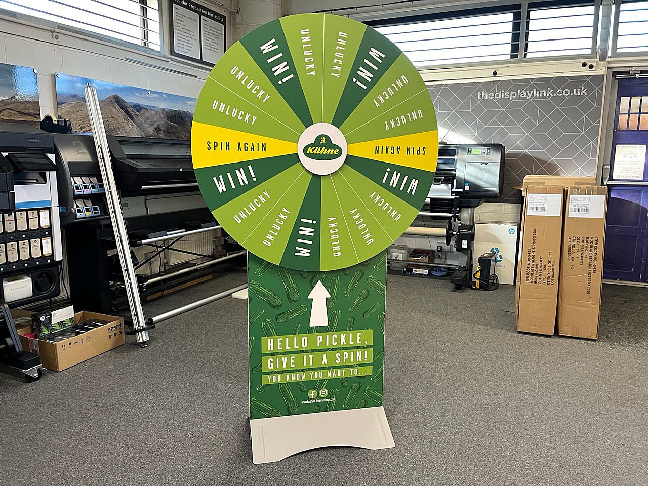 branded spin to win wheel