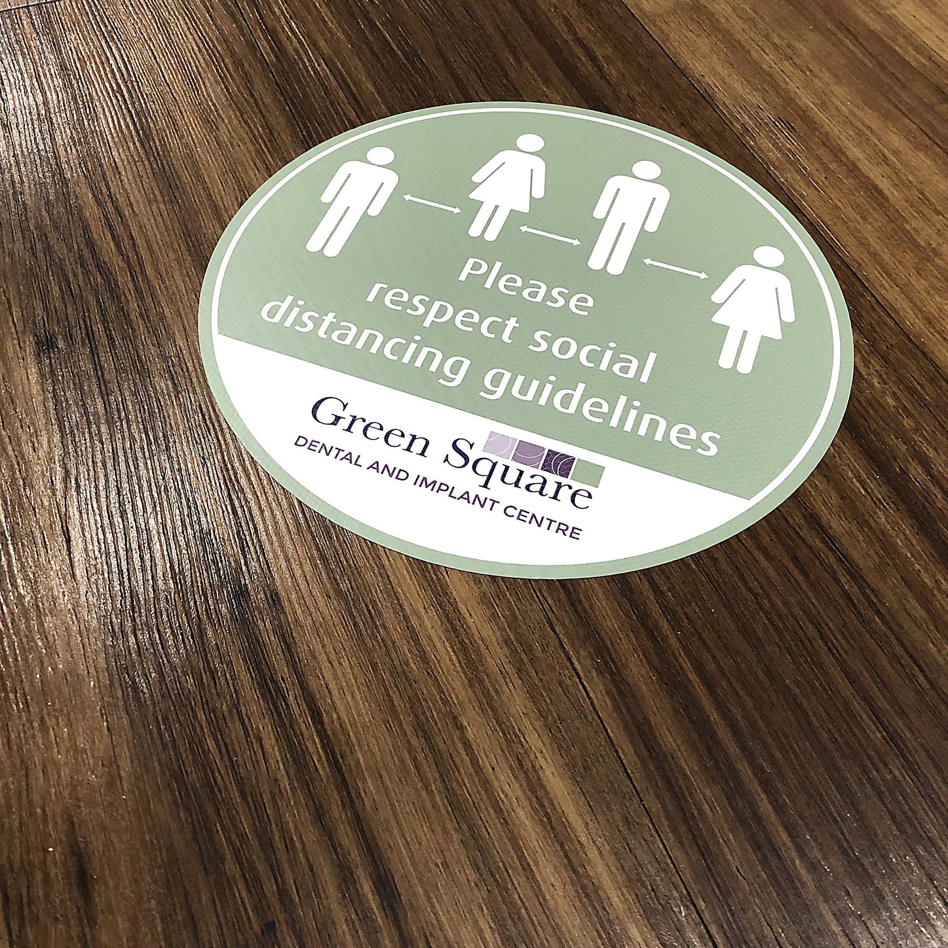 Social Distancing Floor Vinyls
