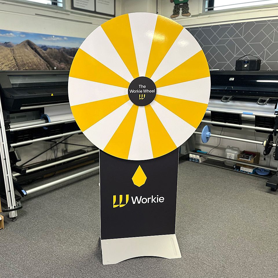 Drywipe spin to win wheel